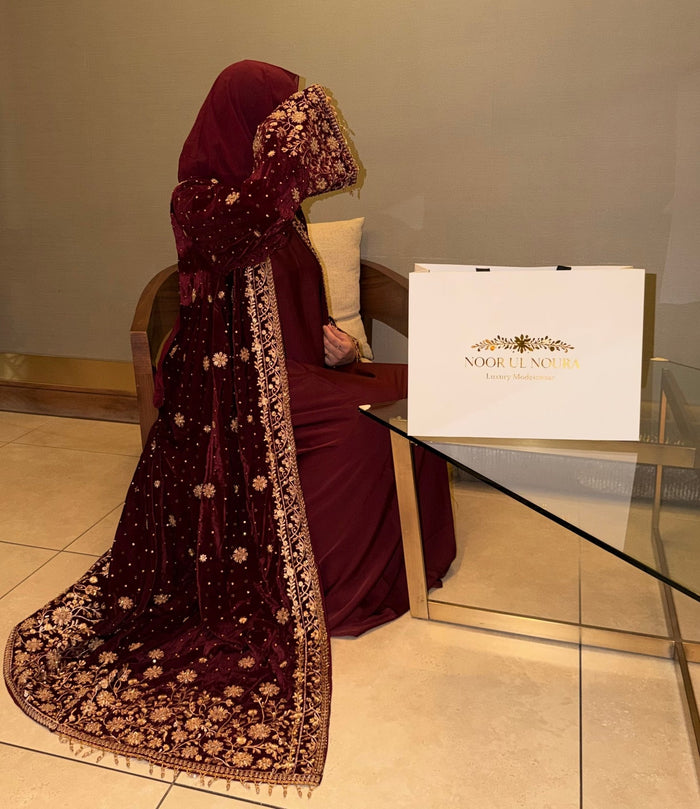 Noor Jahan Burgundy
