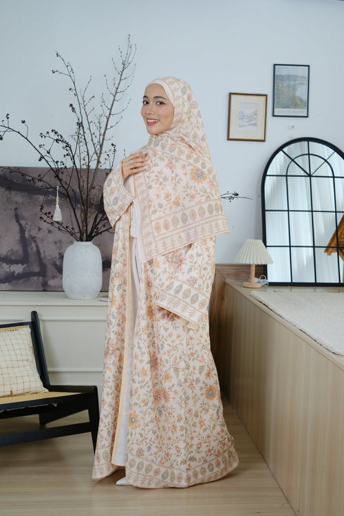 Gulistan — Printed Linen Abaya - NOOR UL NOURA