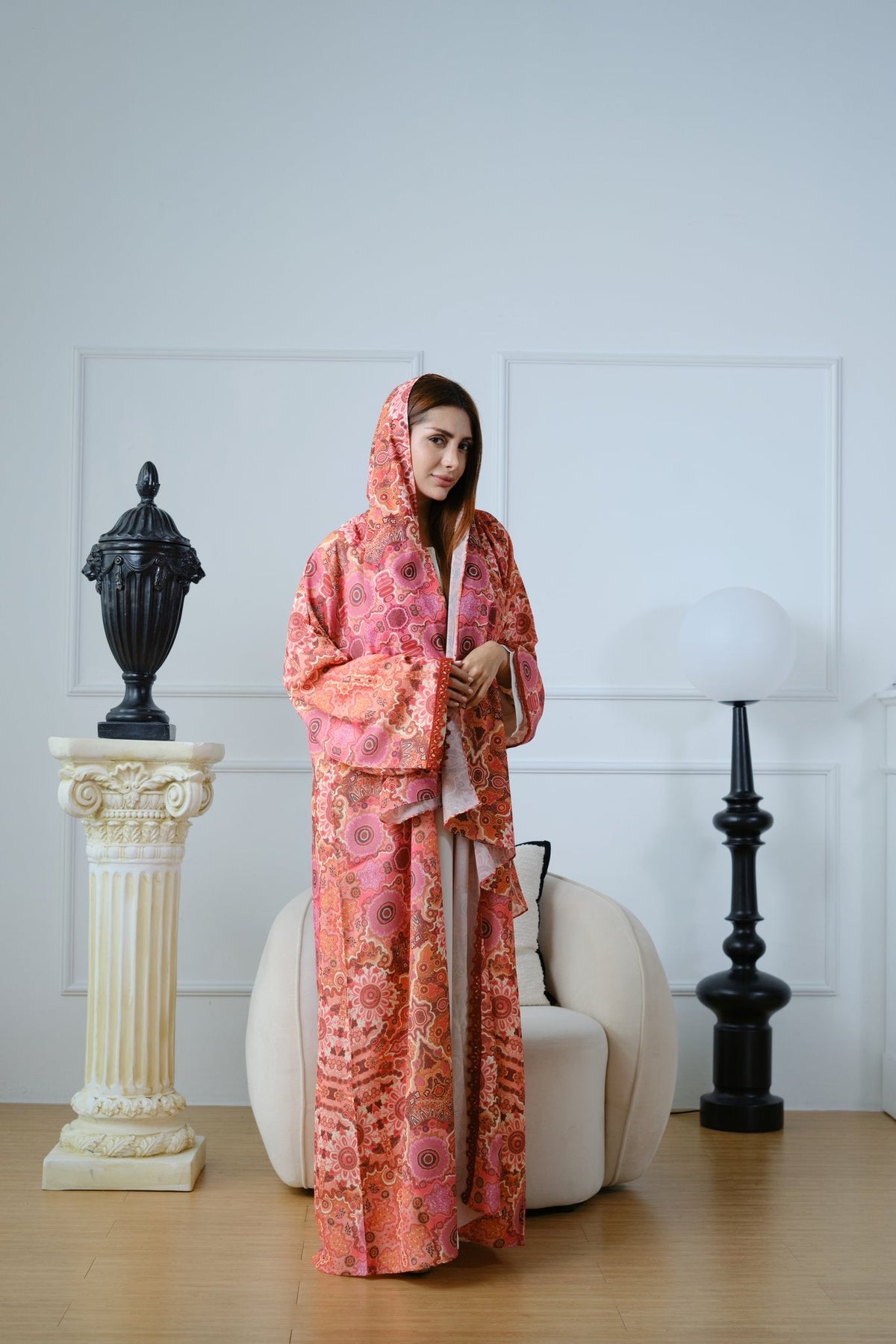 Marjan — Nida Three-Piece Abaya - Noorulnoura