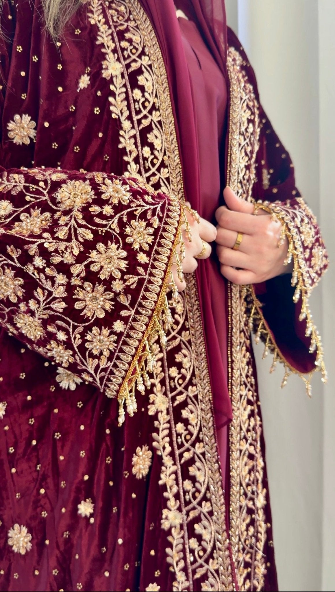 Noor Jahan Burgundy - Noorulnoura