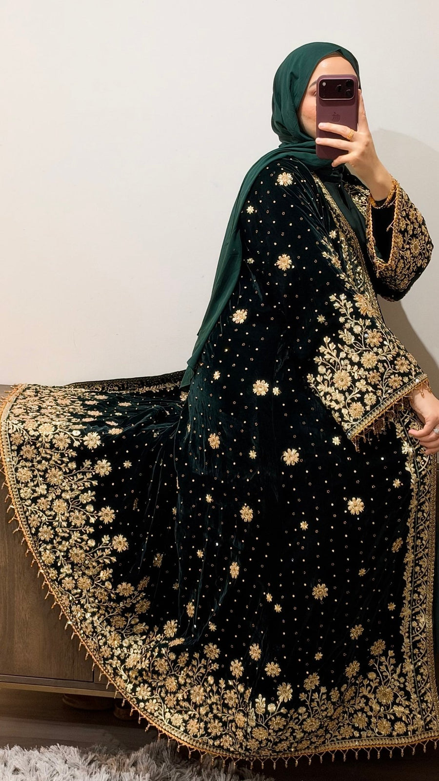 Noor Jahan Emerald Green