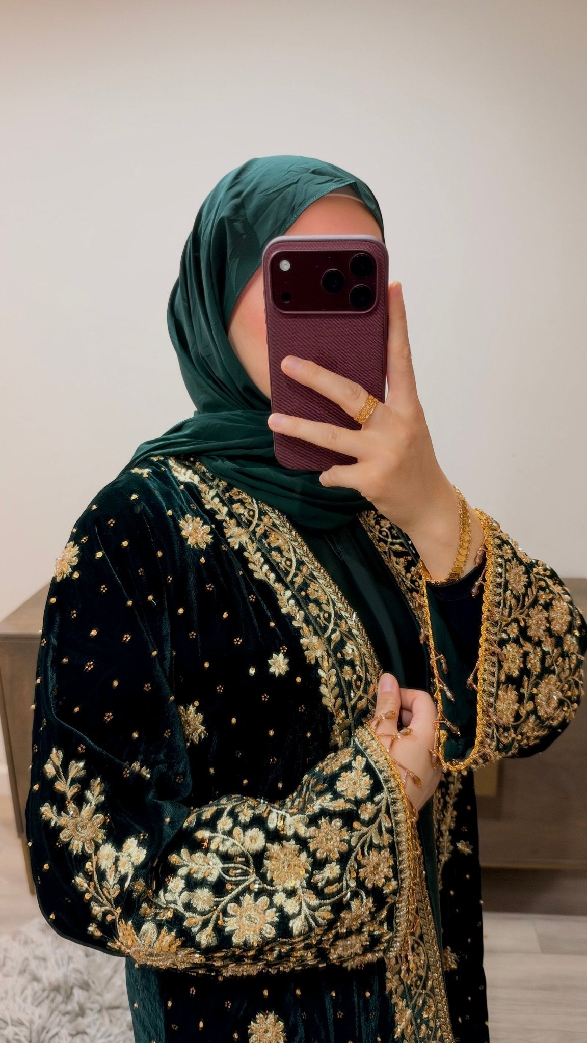 Noor Jahan Emerald Green - NOOR UL NOURA