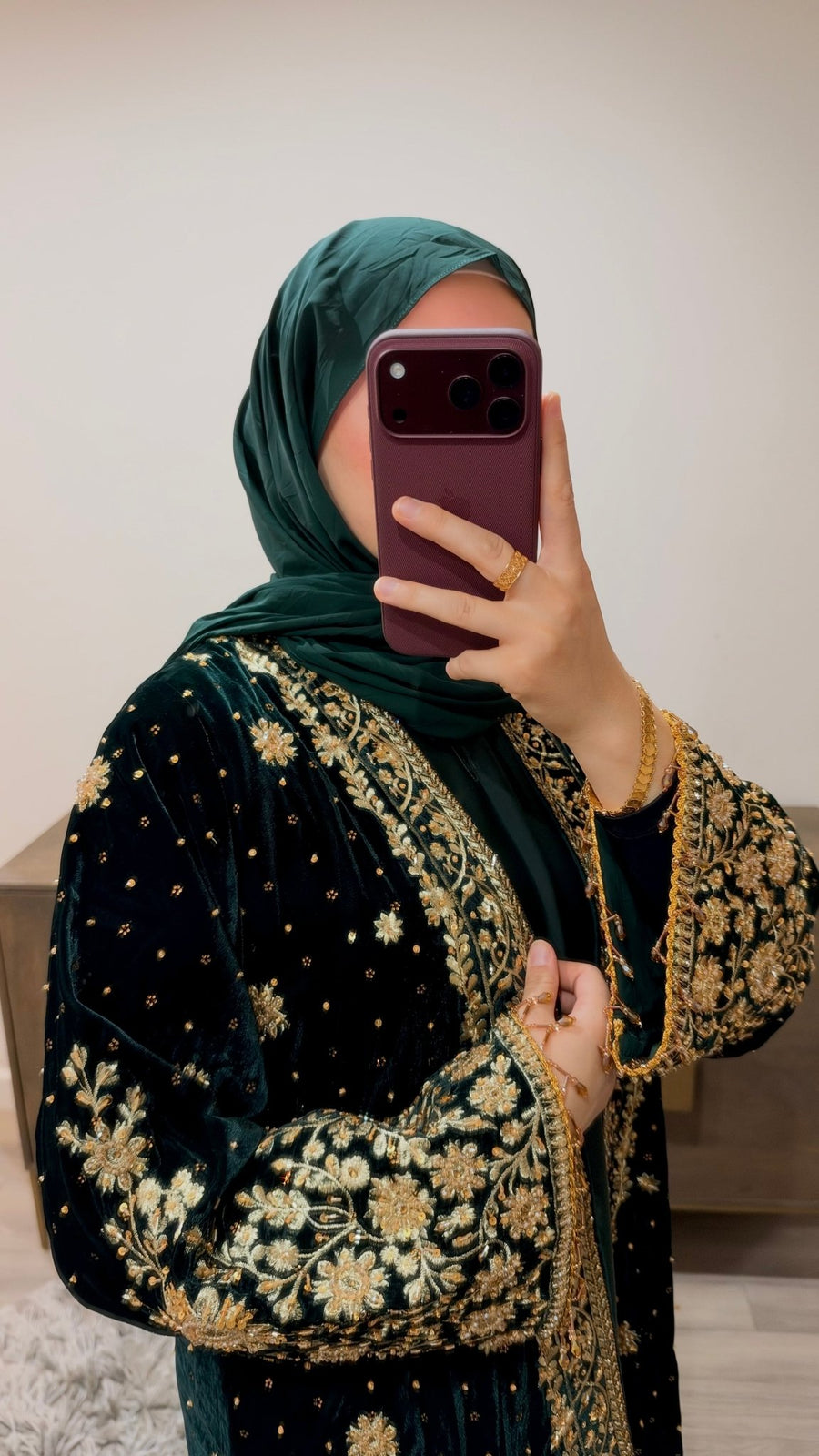 Noor Jahan Emerald Green - NOOR UL NOURA