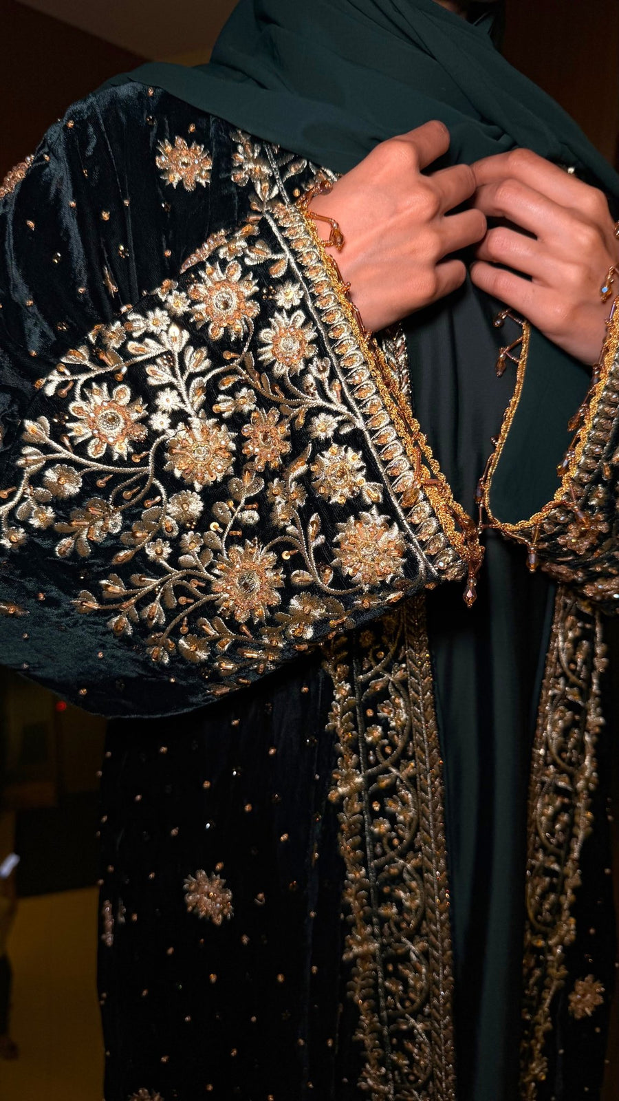 Noor Jahan Emerald Green - NOOR UL NOURA