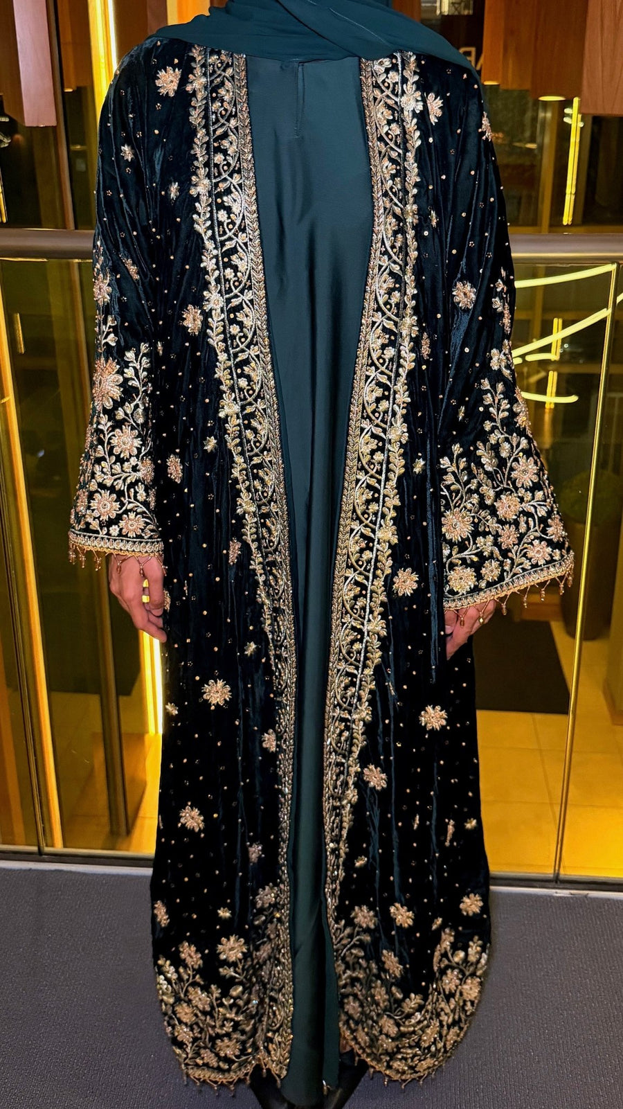 Noor Jahan Emerald Green - NOOR UL NOURA
