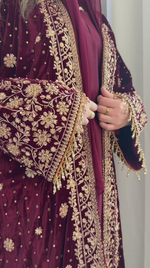 Noor Jahan Burgundy