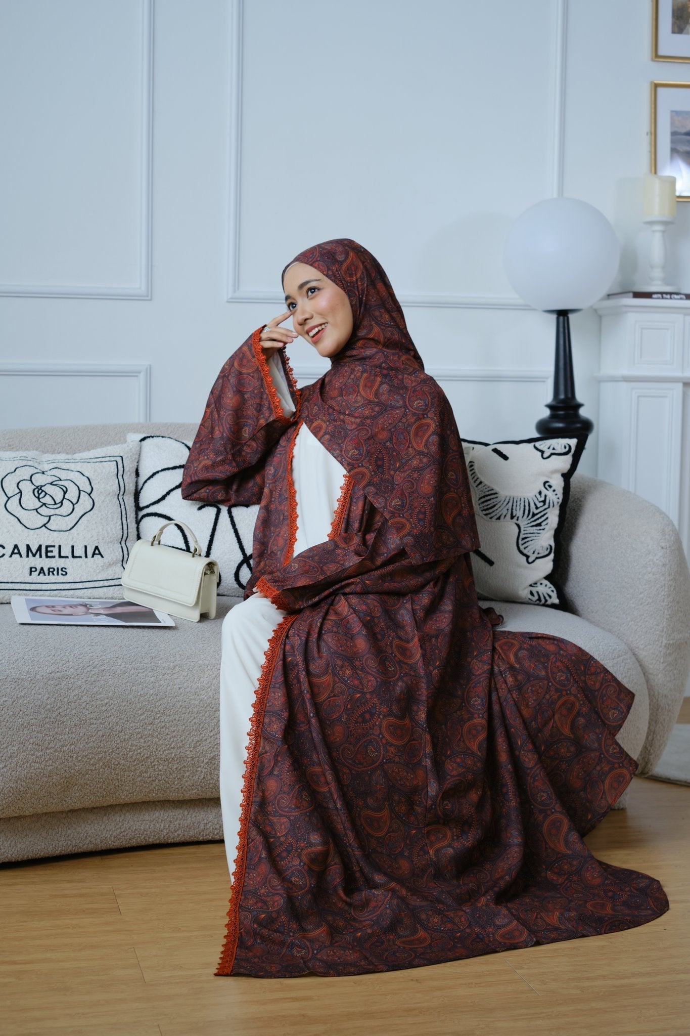 Yaqut — Nida Three-Piece Abaya - Noorulnoura
