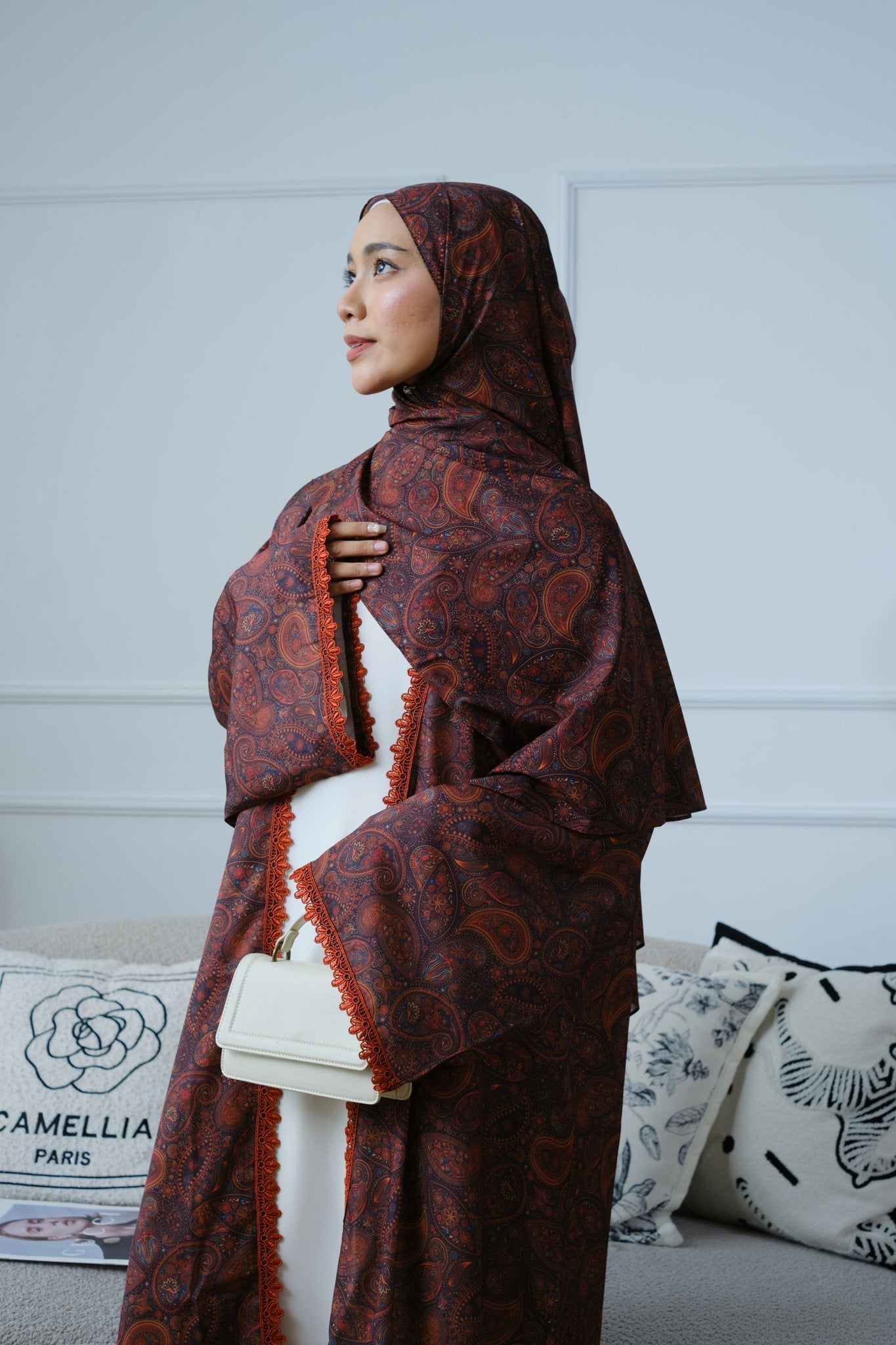 Yaqut — Nida Three-Piece Abaya - Noorulnoura